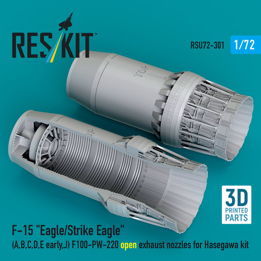 ResKit RSU72-301 1:72 McDonnell F-15 Eagle/Strike Eagle  F100-PW-220 open exhaust nozzles