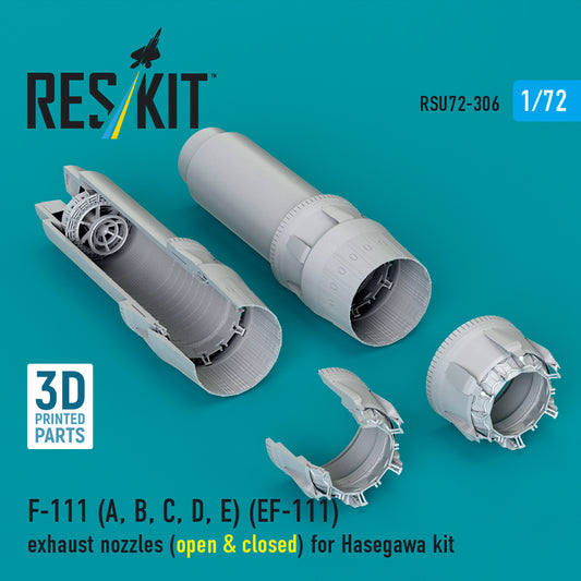 ResKit RSU72-0306 1:72  F-111 (exhaust nozzles (open & closed)