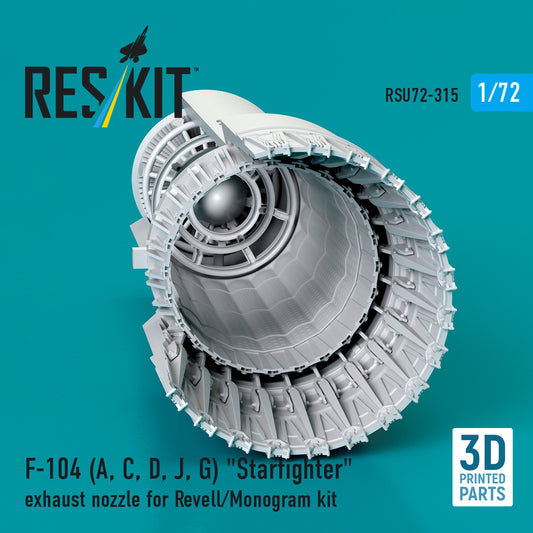 ResKit RSU72-0315 1:72 Lockheed F-104 Starfighter exhaust nozzle