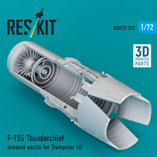 ResKit RSU72-331 1:72 F-105 Thunderchief exhaust nozzle
