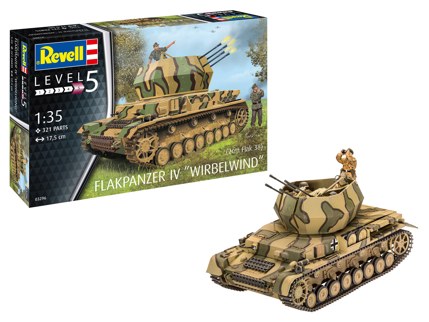 Revell 03296 1:35 Flakpanzer IV "Wirbelwind" (2cm Flak 38)