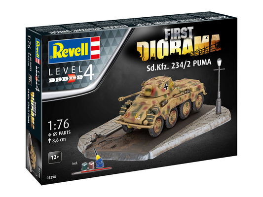 Revell 03298 1:76 Sd.Kfz.234/2 Puma First Diorama Set