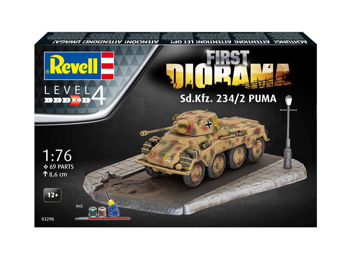 Revell 03298 1:76 Sd.Kfz.234/2 Puma First Diorama Set