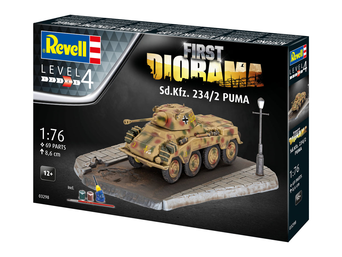 Revell 03298 1:76 Sd.Kfz.234/2 Puma First Diorama Set