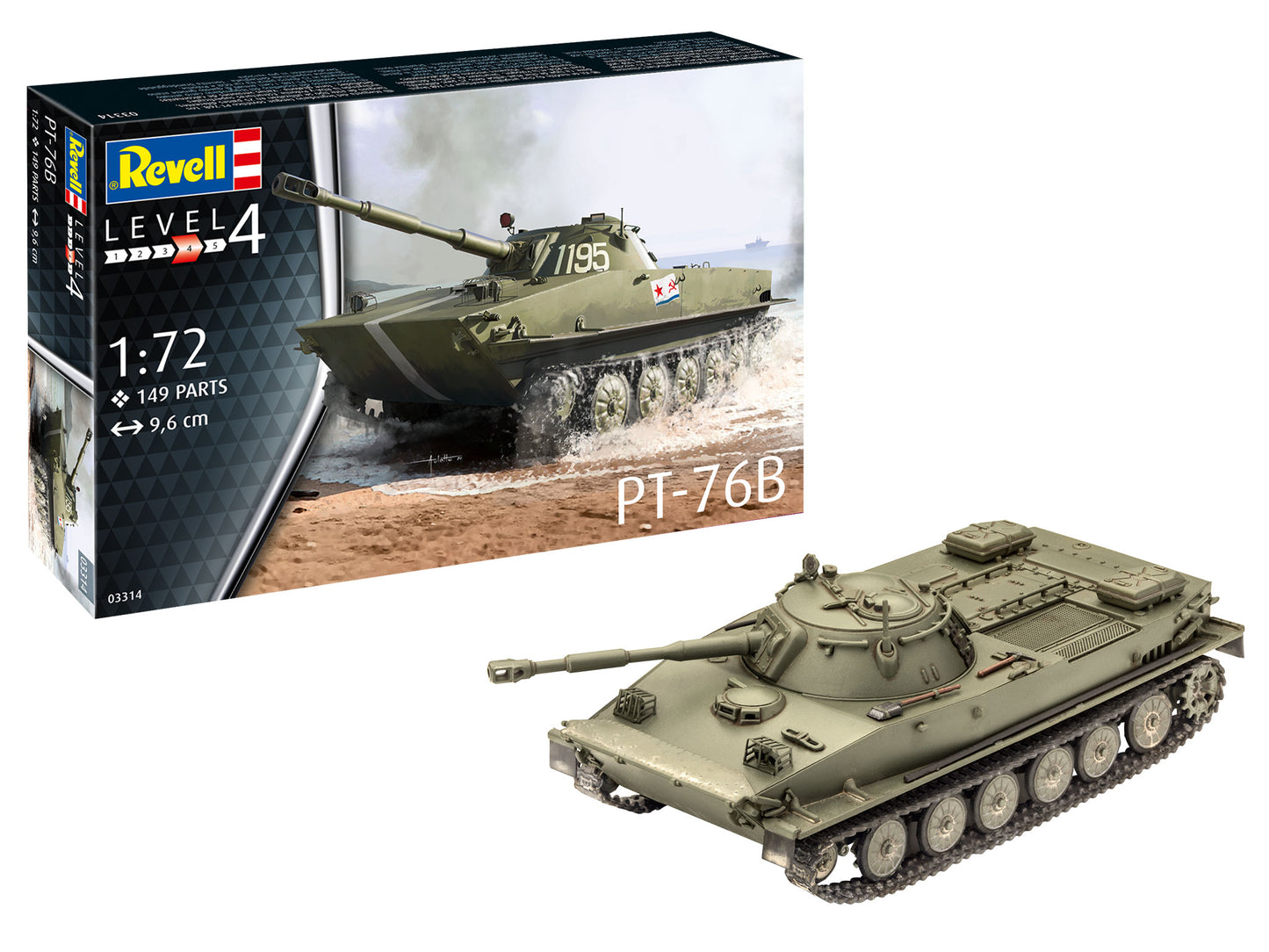 Revell 03314 1:72 Soviet PT-76B