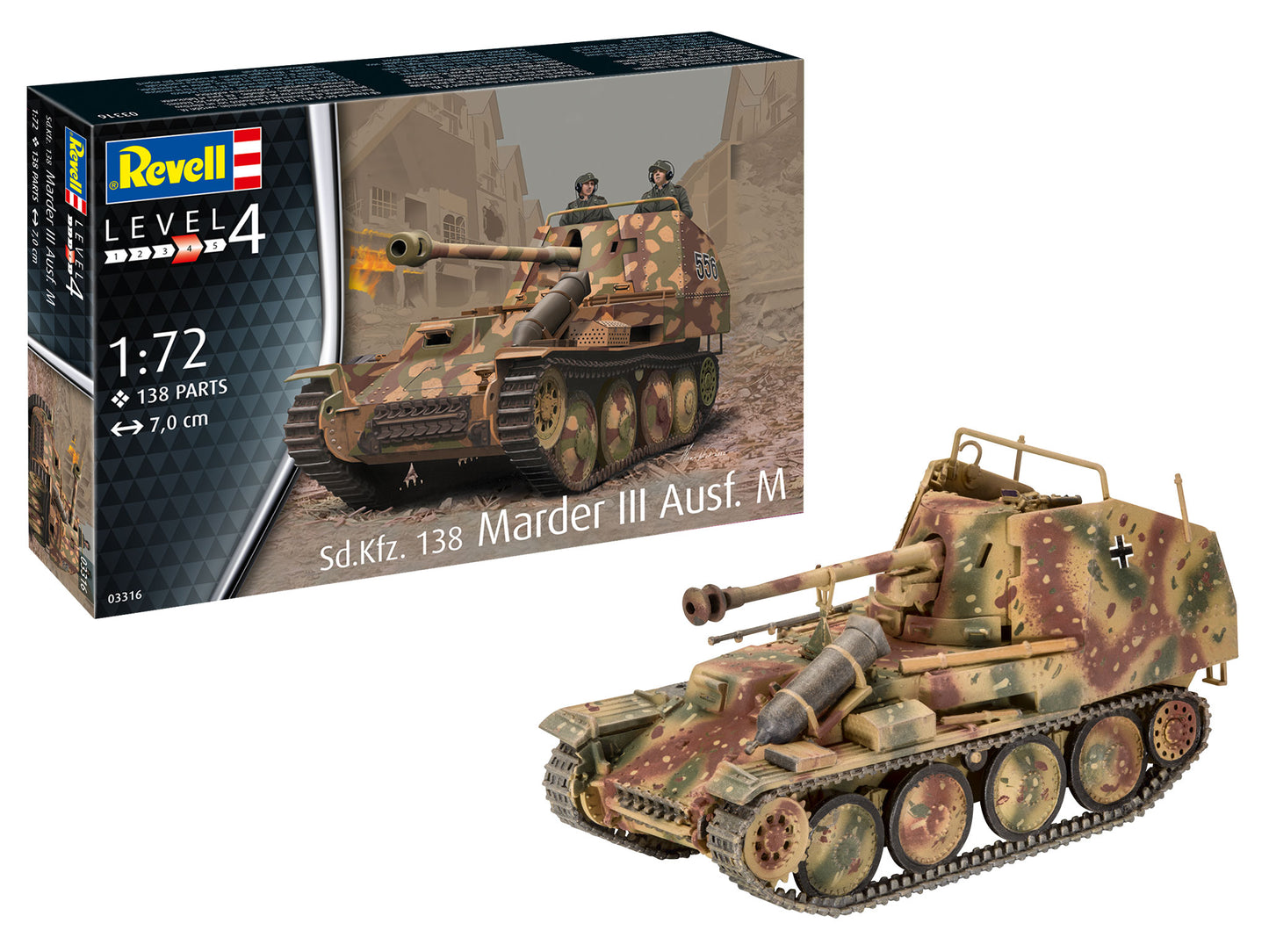 Revell 03316 1:72 Sd.Kfz.138 Marder III Ausf.M