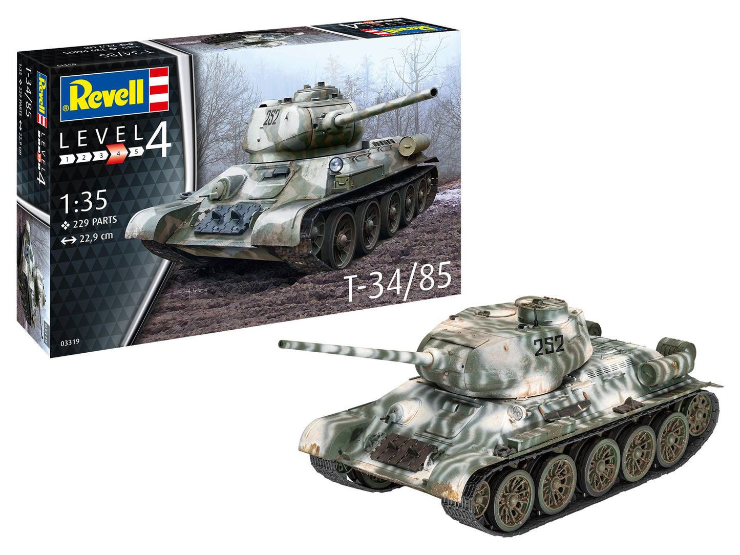 Revell 03319 1:35 Soviet T-34/85