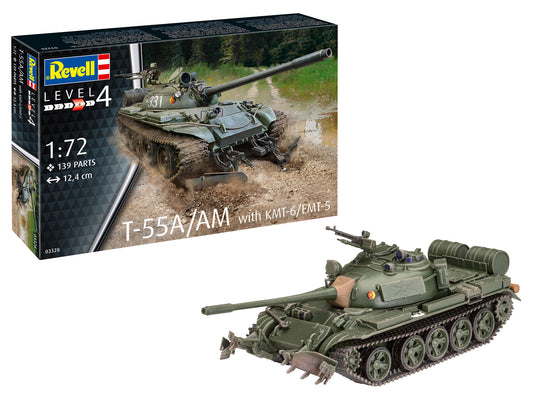 Revell 03328 1:72 Soviet T-55A/AM with KMT-6/EMT-5