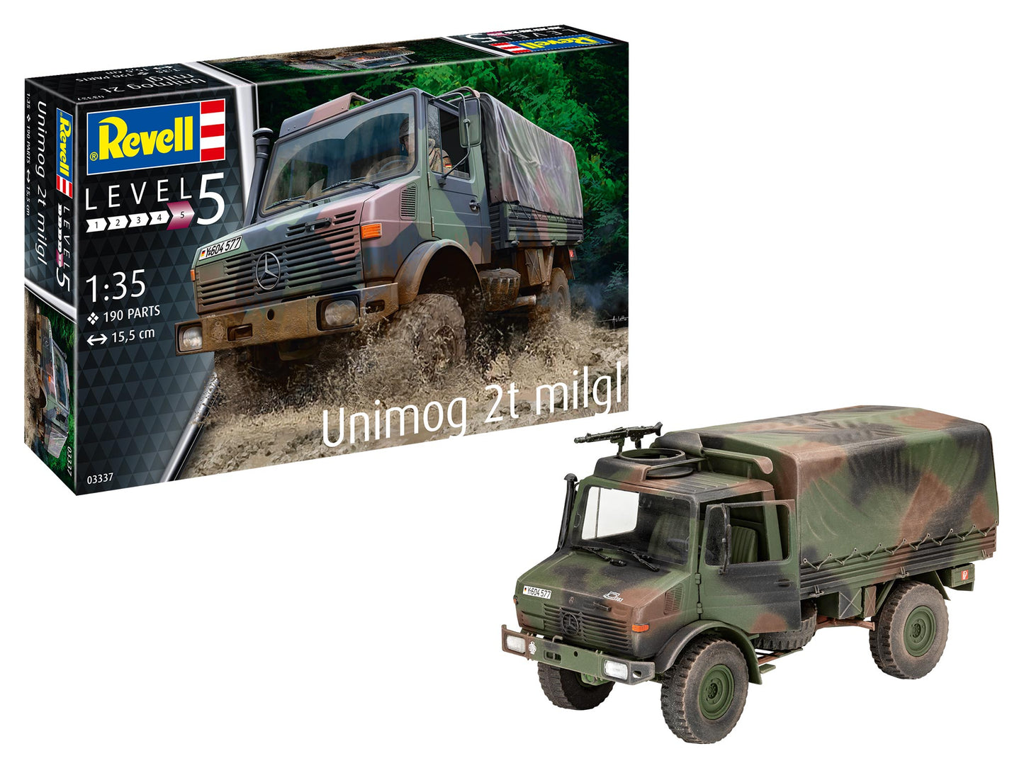 Revell 03337 1:35 Unimog 2T milgl