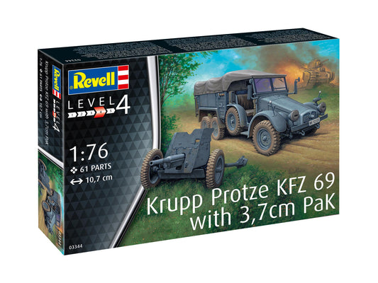 Revell 03344 1:76 Krupp-Protze Kfz.69 with 3.7cm Pak