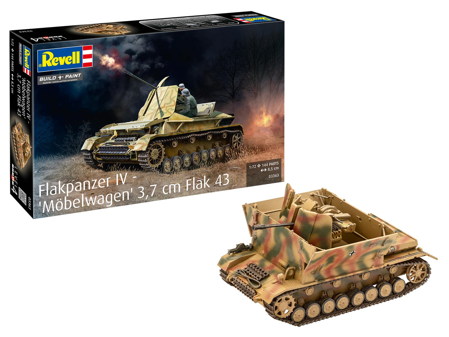 Revell 03363 1:72 Flakpanzer IV “Möbelwagen“ 3.7cm Flak 43