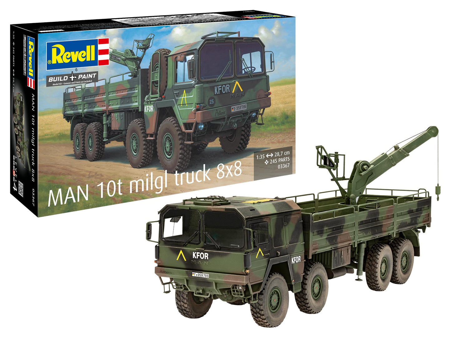 Revell 03367 1:72 MAN 10t milgl 8x8 Truck