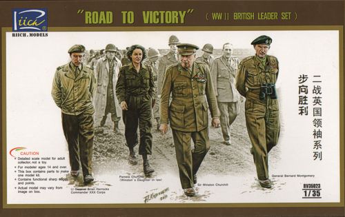 Riich Models RV35023 1:35 WWII British Leader set (ROAD TO VICTORY)