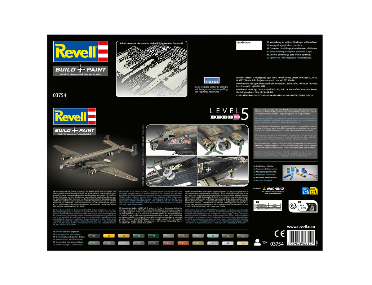 Revell 03754 1:72 Junkers JU-290A-5/7 Seeadler