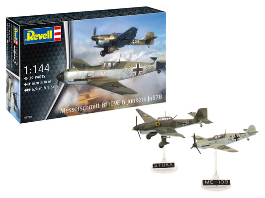 Revell 03770 1:144 Messerschmitt Bf-109E & Junkers Ju-87B Stuka