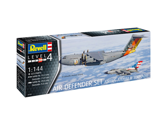 Revell 03789 1:144 Luftwaffe Air Defender set. Airbus A400M and Panavia Tornado