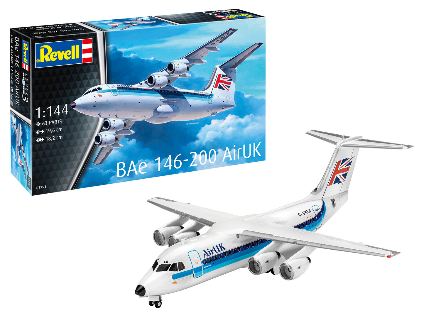 Revell 03791 1:144 BAeÂ 146-200 Air UK (RJ85)