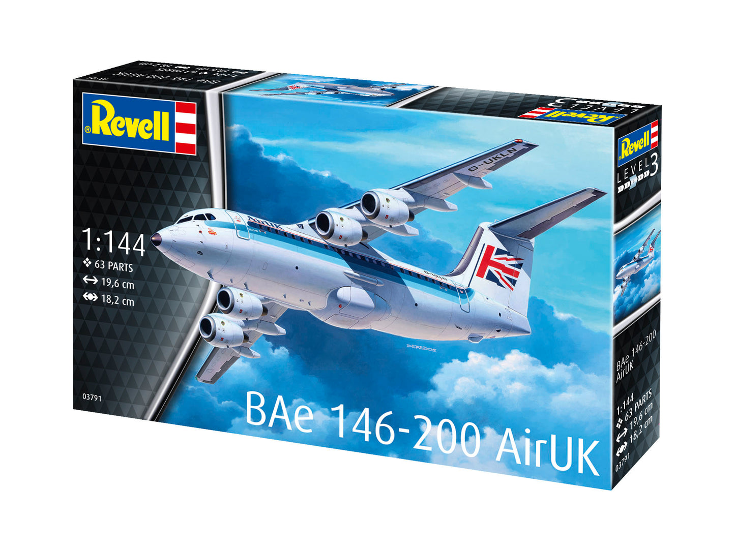 Revell 03791 1:144 BAeÂ 146-200 Air UK (RJ85)