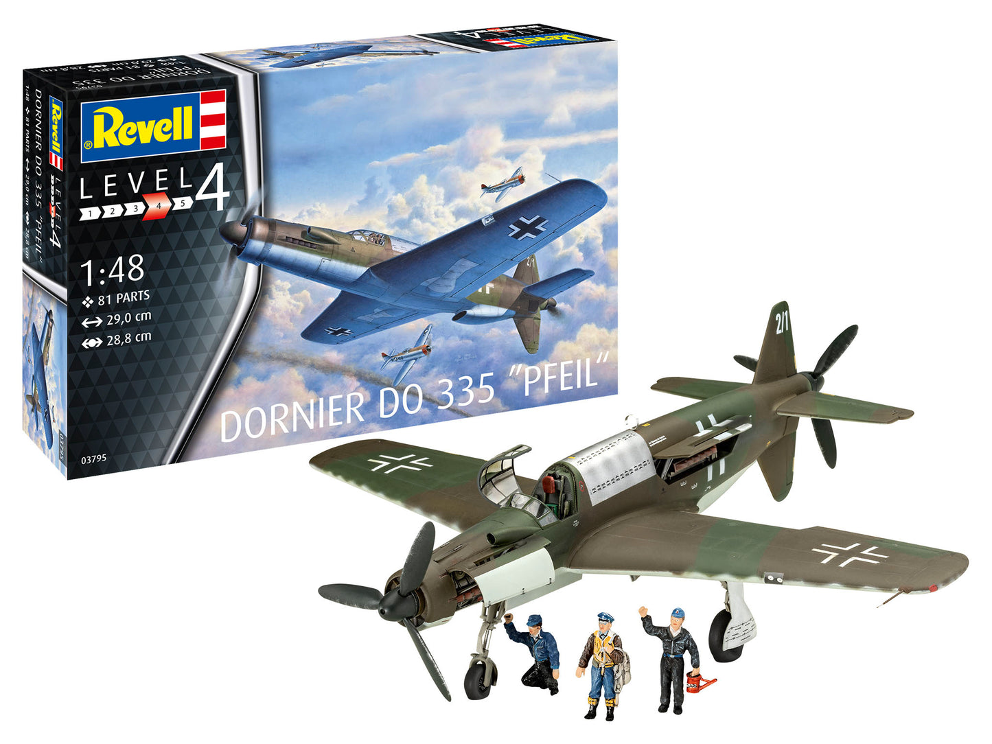 Revell 03795 1:48 Dornier Do-335 'Pfeil'