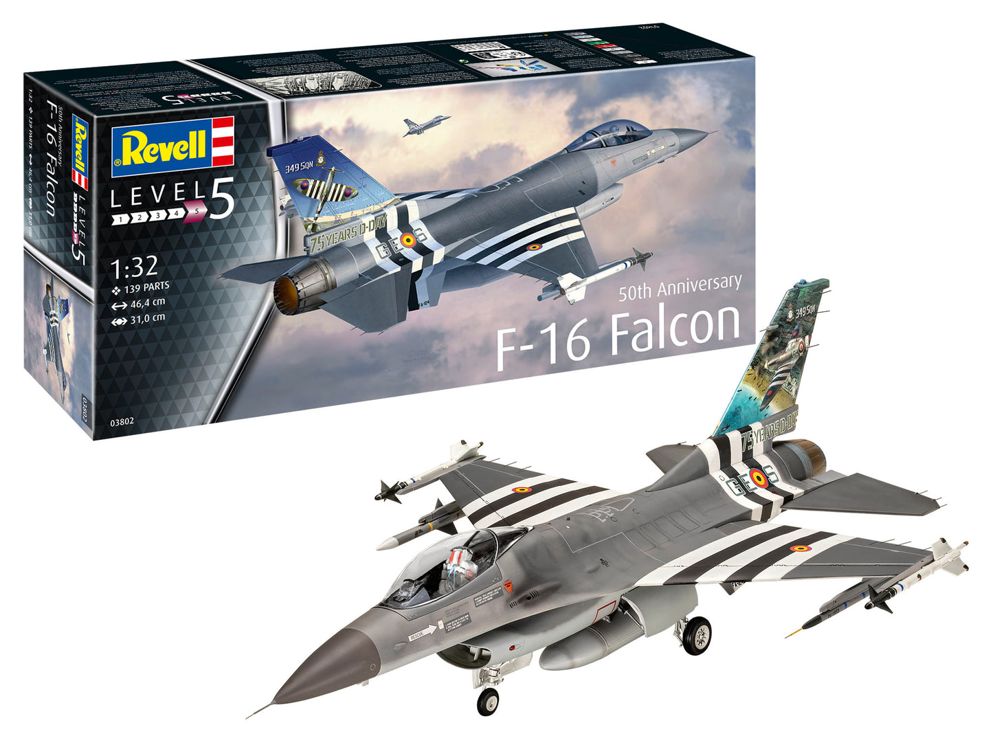 Revell 03802 1:32 F-16 Falcon 50th Anniversary