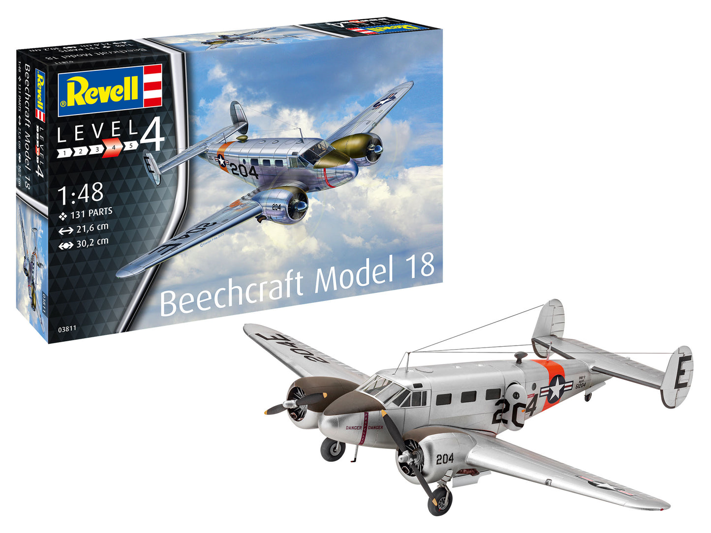 Revell 03811 1:48 Beechcraft Model 18 (ex-ICM)