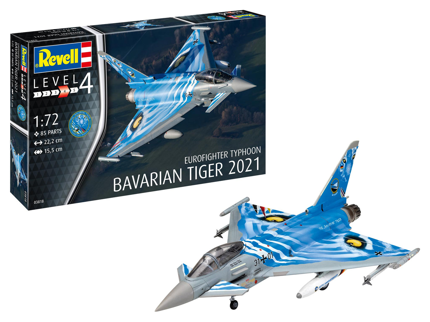 Revell 03818 1:72 Eurofighter Typhoon Bavarian Tiger 2021