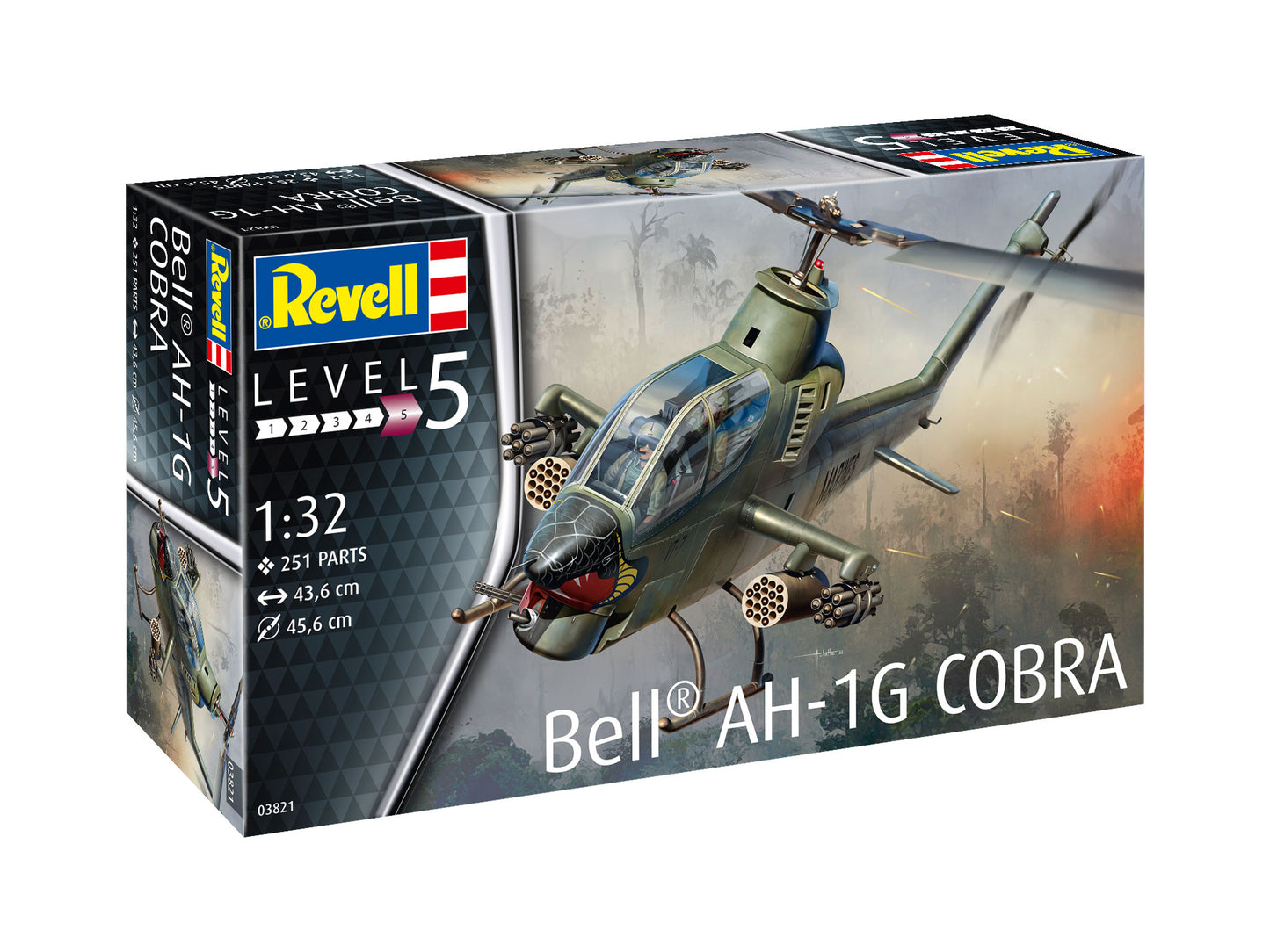 Revell 03821 1:32 Bell AH-1G Cobra (ex-ICM)