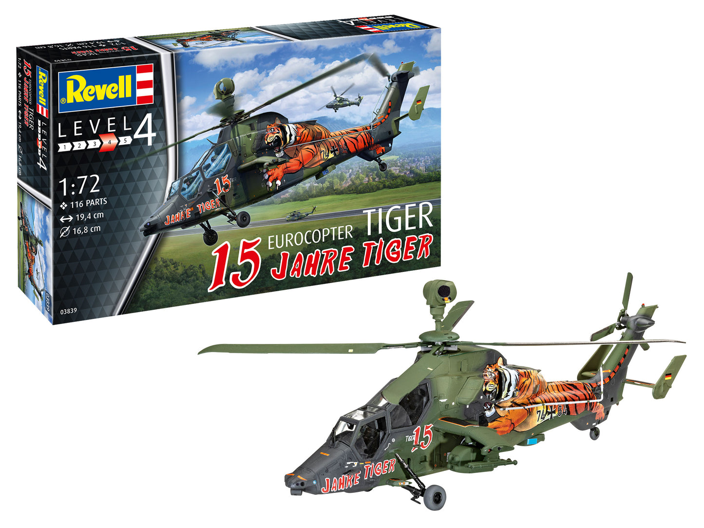 Revell 03839 1:72 Eurocopter Tiger "15 Jahre Tiger"