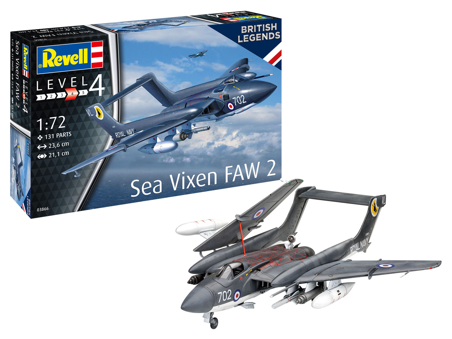 Revell 03866 1:72 De Havilland Sea Vixen FAW.2 70th Anniversary (ex-Dragon/Cyber-Hobby)