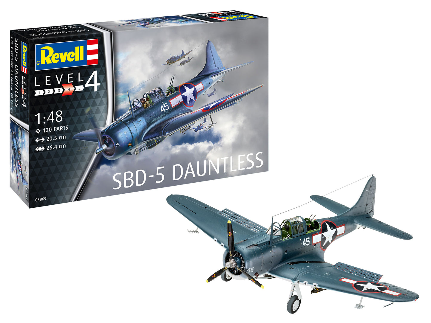 Revell 03869 1:48 Douglas SBD-5 Dauntless Navy Fighter (ex-Accurate Miniatures and Italeri)