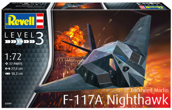 Revell 03899 1:72 Lockheed F-117A Stealth Fighter