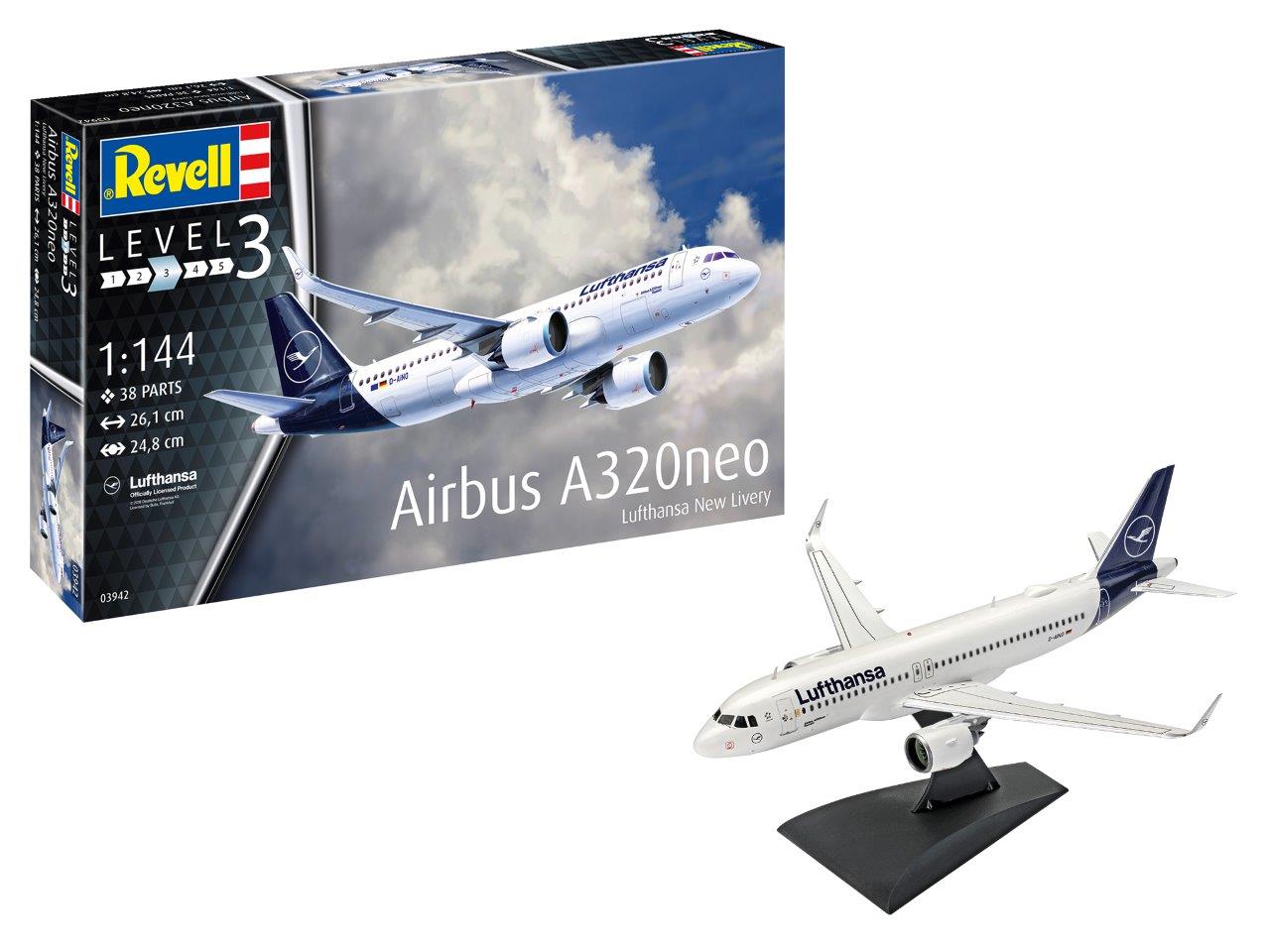 Revell 03942 1:144 Airbus A320neo Lufthansa New Livery