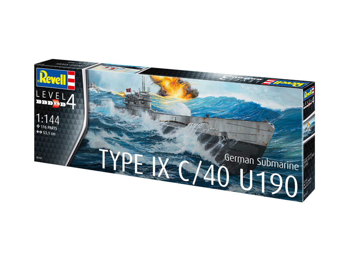 Revell 05167 1:144 German Submarine Type IX C/40 (U190)