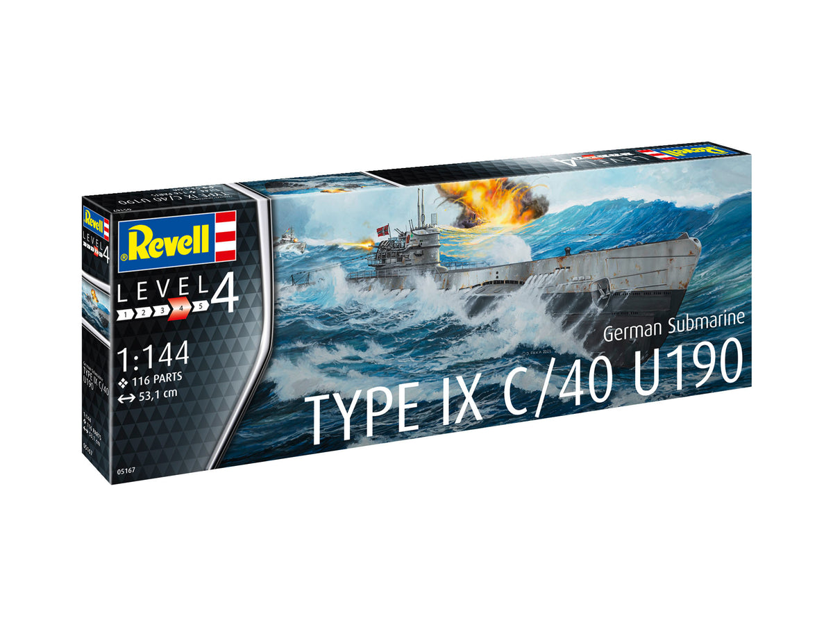 Revell 05167 1:144 German Submarine Type IX C/40 (U190)
