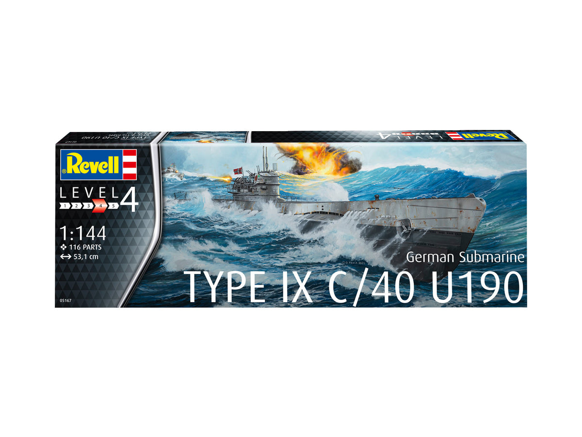 Revell 05167 1:144 German Submarine Type IX C/40 (U190)
