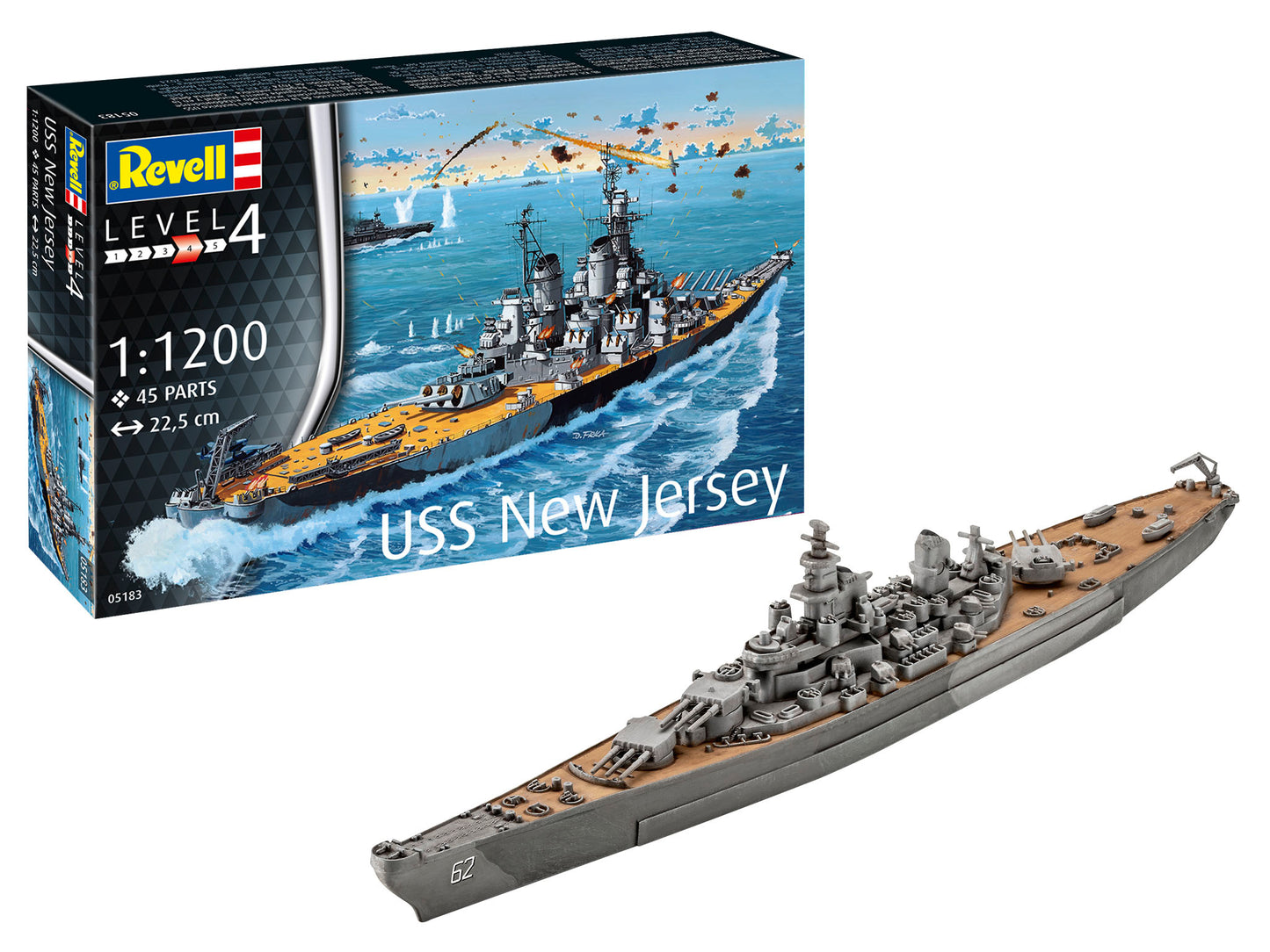 Revell 05183 1:1200 Battleship USS New Jersey