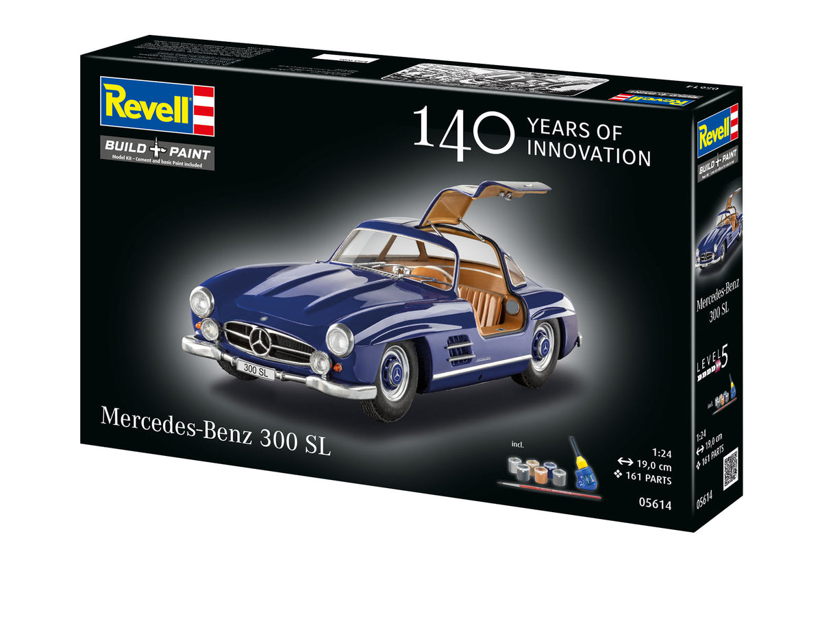 Revell 05614 1:24 Mercedes Benz 300SL 100 Years of Mercedes Benz Gift Set