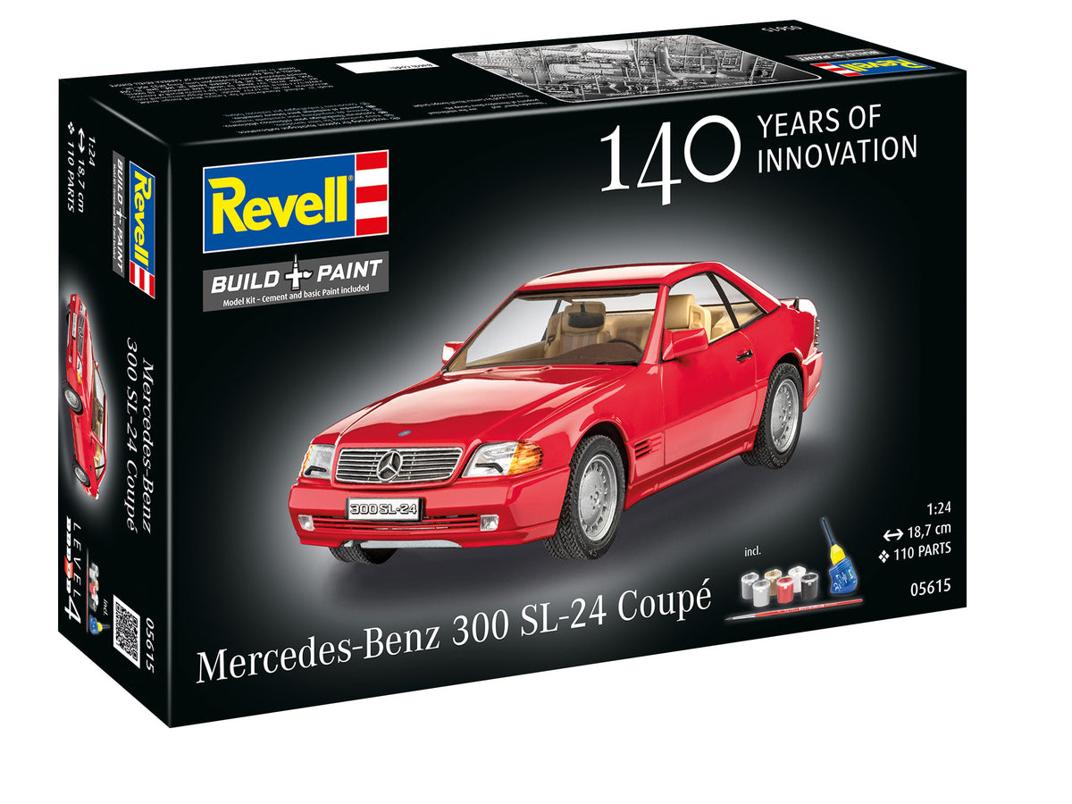 Revell 05615 1:24 Mercedes Benz 300 SL-24 Coupe 100 Years of Mercedes Benz Gift Set