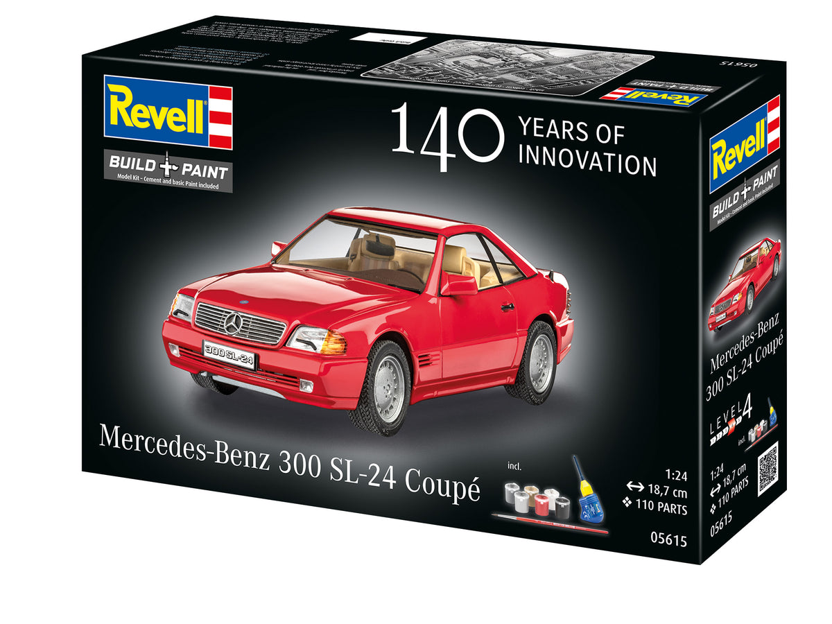 Revell 05615 1:24 Mercedes Benz 300 SL-24 Coupe 100 Years of Mercedes Benz Gift Set