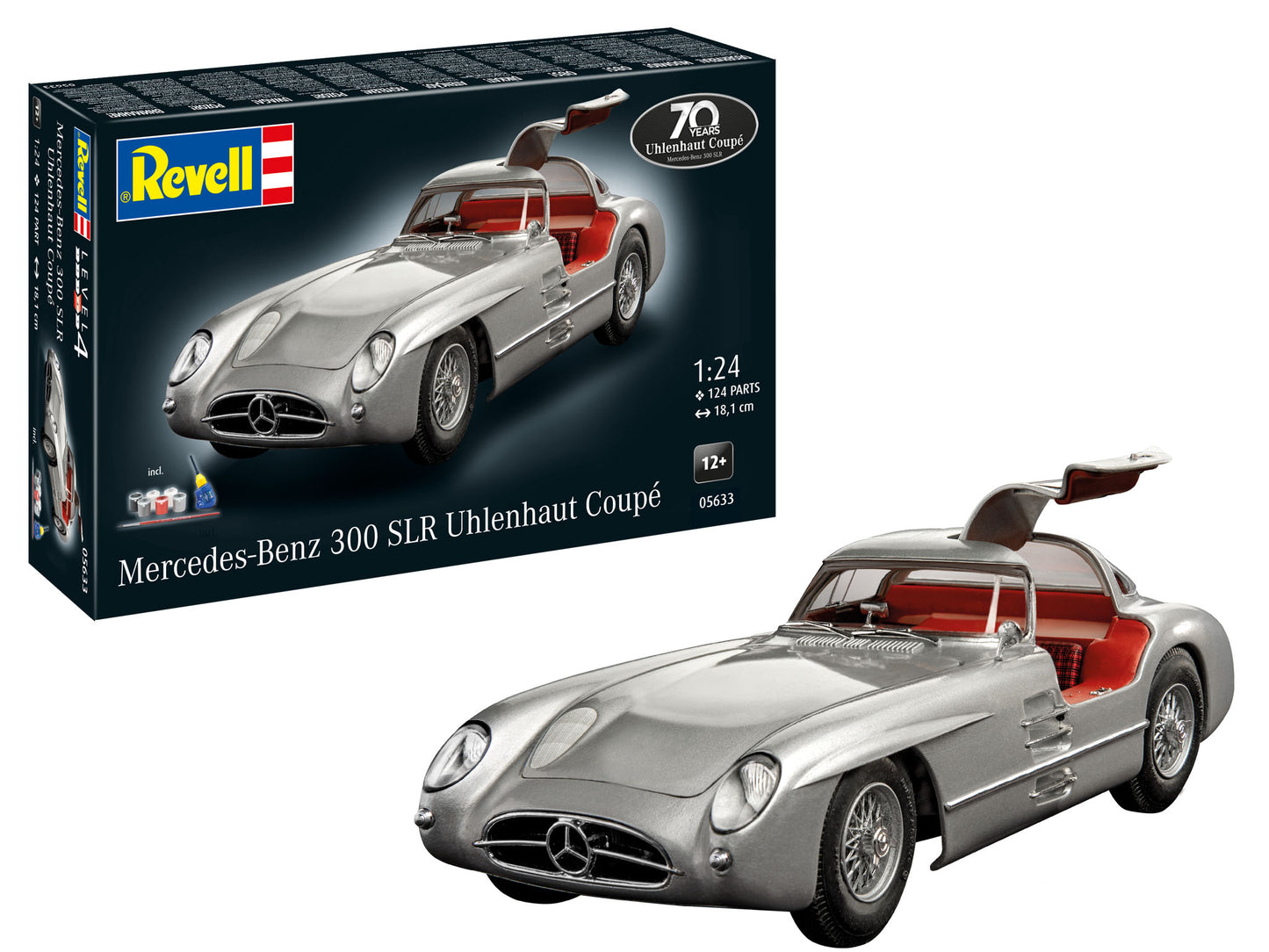Revell 05633 1:24 Gift Set Mercedes-Benz 300 SLR 70th Anniversary