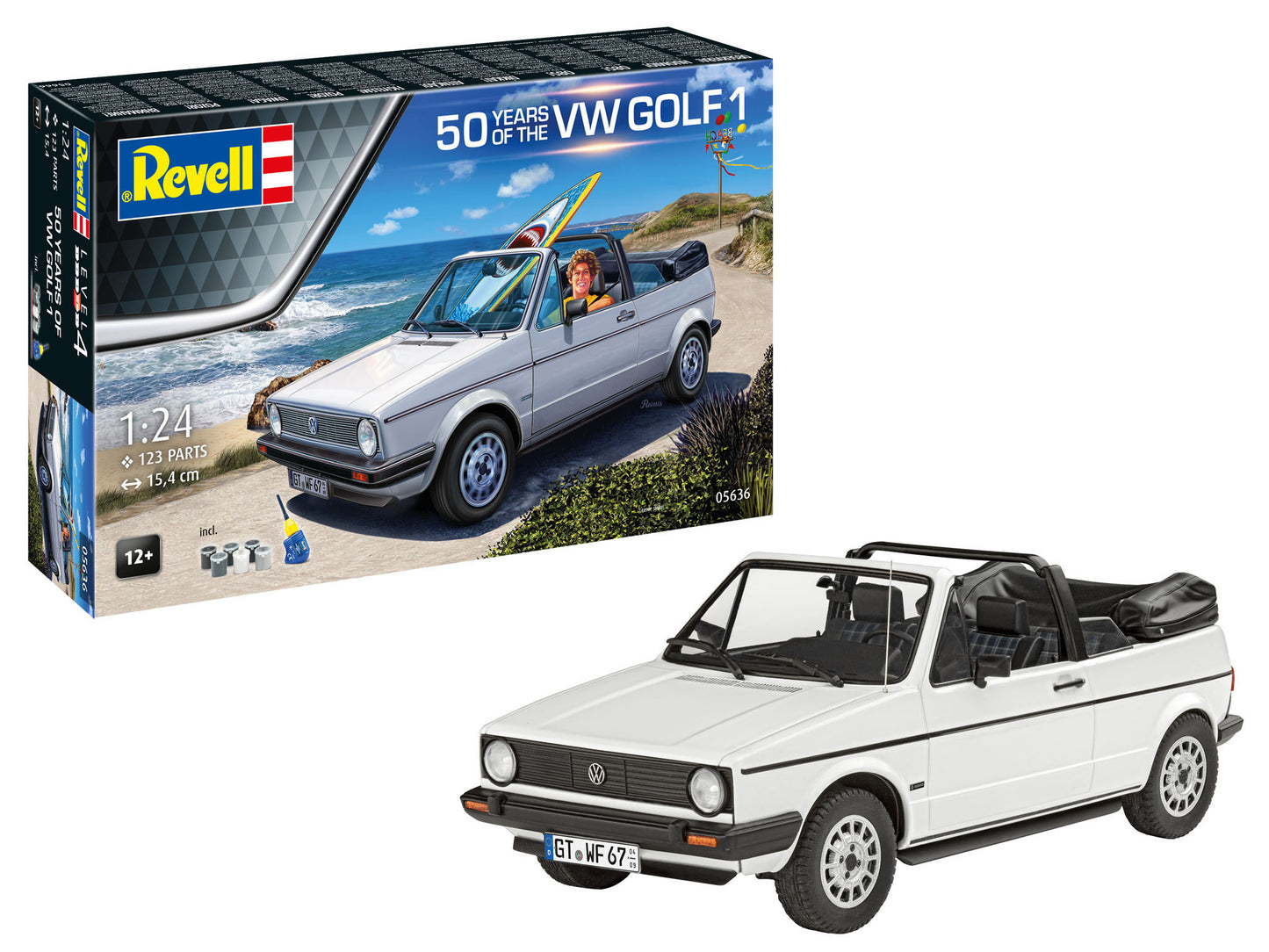 Revell 05636 1:24 Gift Set -50 Years of the VW Golf