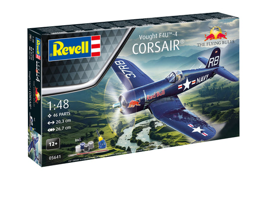 Revell 05641 1:48 Vought F4U-4 Corsair: Flying Bulls 25th Anniversary Gift Set