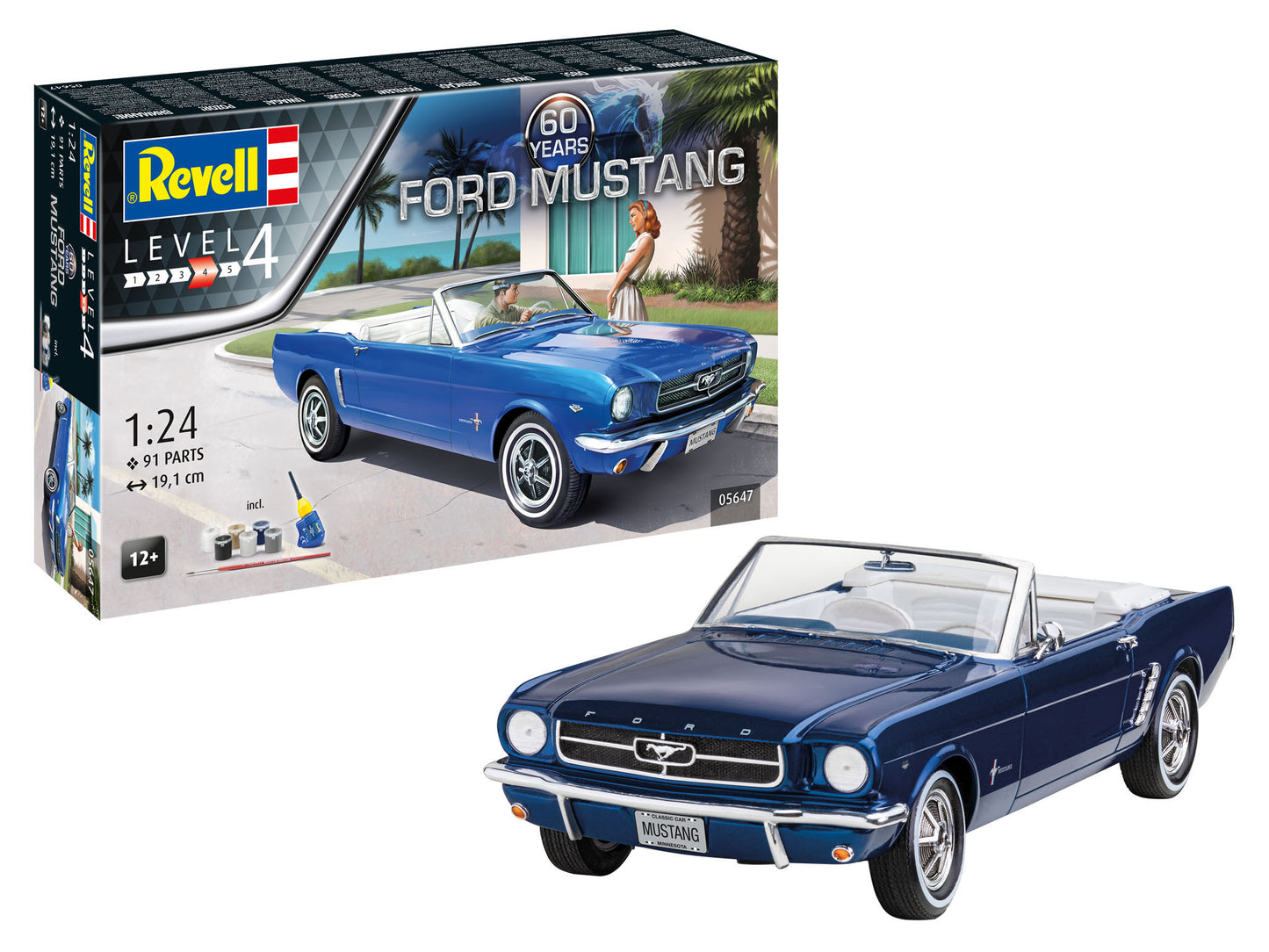 Revell 05647 1:24 Gift Set Ford Mustang 60th Anniversary Set