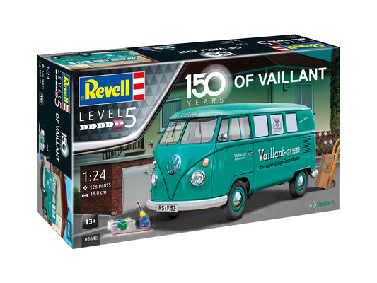 Revell 05648 1:24 Gift Set VW T1 Bus '150th Vaillant Anniversary'