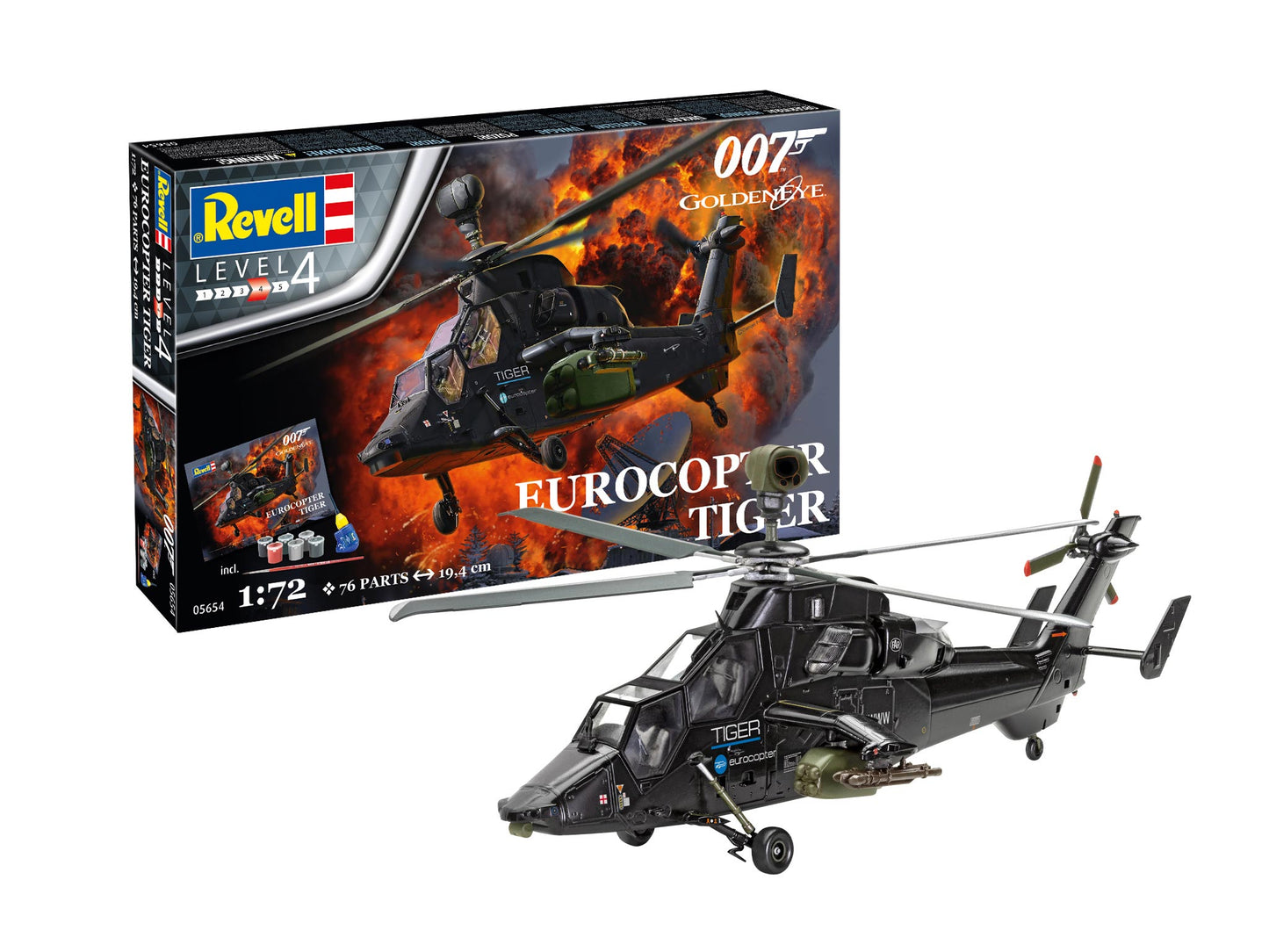 Revell 05654 1:72 Gift Set James Bond 'Eurocopter Tiger'