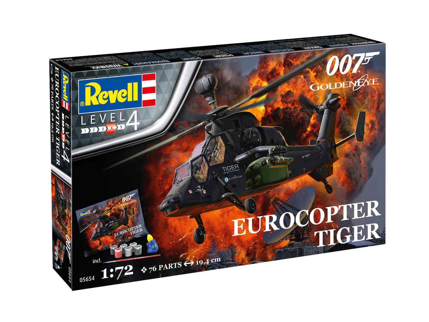 Revell 05654 1:72 Gift Set James Bond 'Eurocopter Tiger'