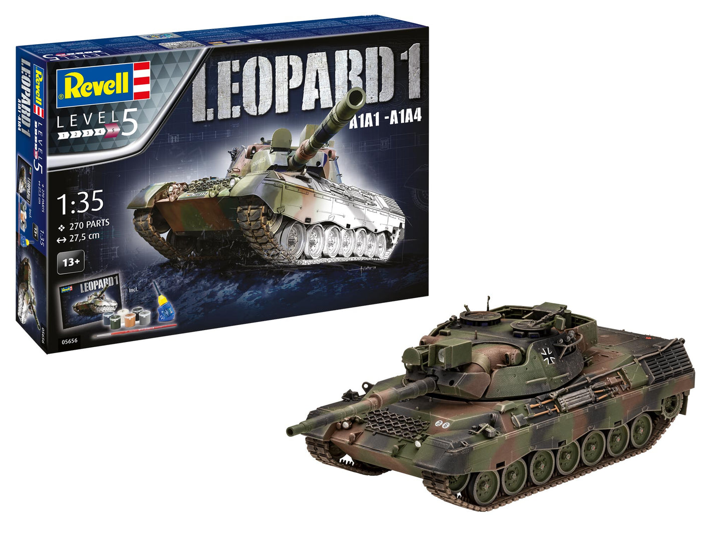 Revell 05656 1:35 Leopard 1 A1A1/A1A4 Gift Set with paints