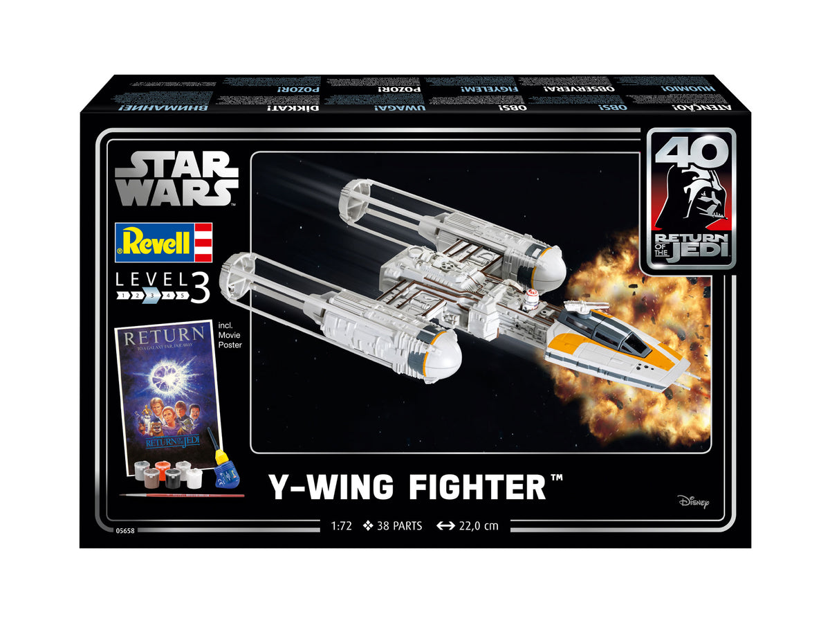 Revell 05658 1:72 Gift Set 'Y-Wing Fighter' 40th anniversary Return Of the Jedi