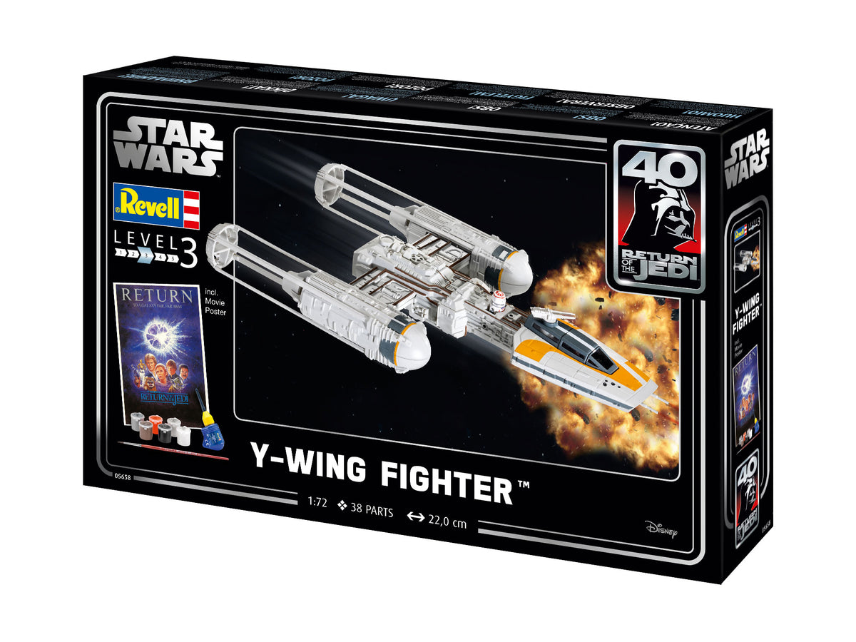 Revell 05658 1:72 Gift Set 'Y-Wing Fighter' 40th anniversary Return Of the Jedi