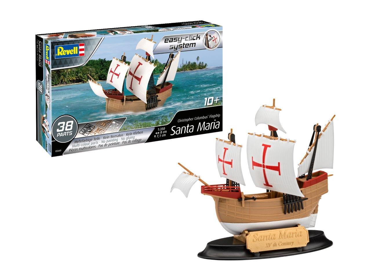 Revell 05660 1:350 Santa Maria Christopher Columbus' Flagship (Easy-Click System)